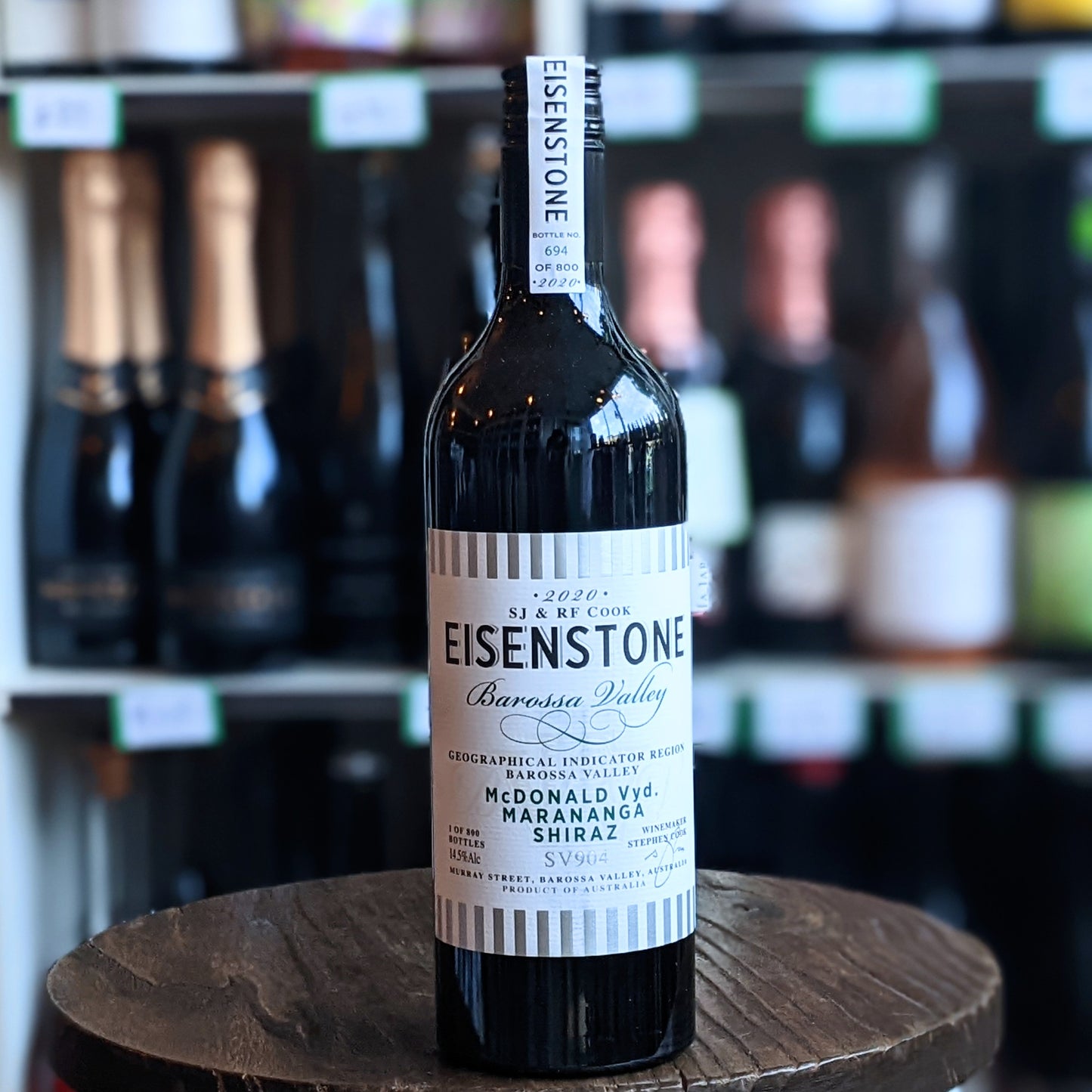 Eisenstone, McDonald Vineyard Marananga Shiraz Sv904 2020, Barossa Valley Australia