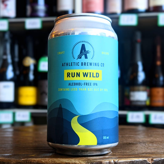 Athletic Brewing Co, Run Wild, Alcohol Free IPA, Battersea, London (330ml Can)